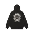 Rhinestone Horseshoe Hoodie - Black Gothic Streetwear Sweatshirt 2601