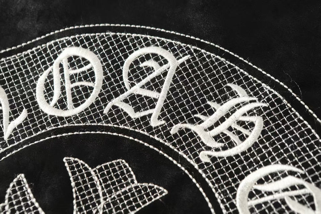 Horseshoe Cross Jacket - Black Street Embroidered Coat 8800