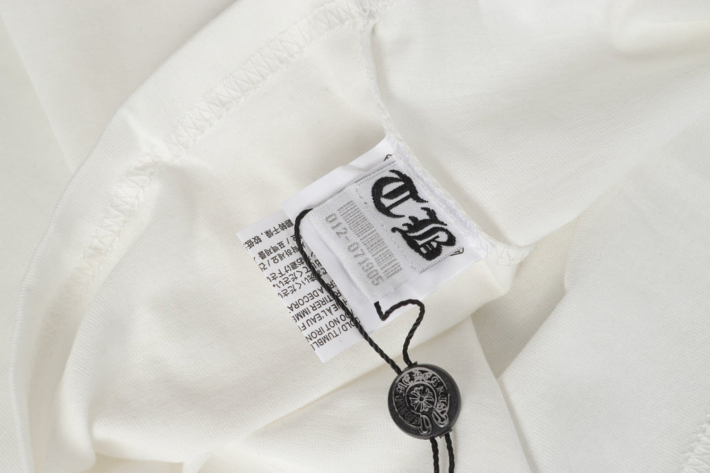 Logo Flag Long Sleeve Tee - Black White Gothic Street T-Shirt K2126